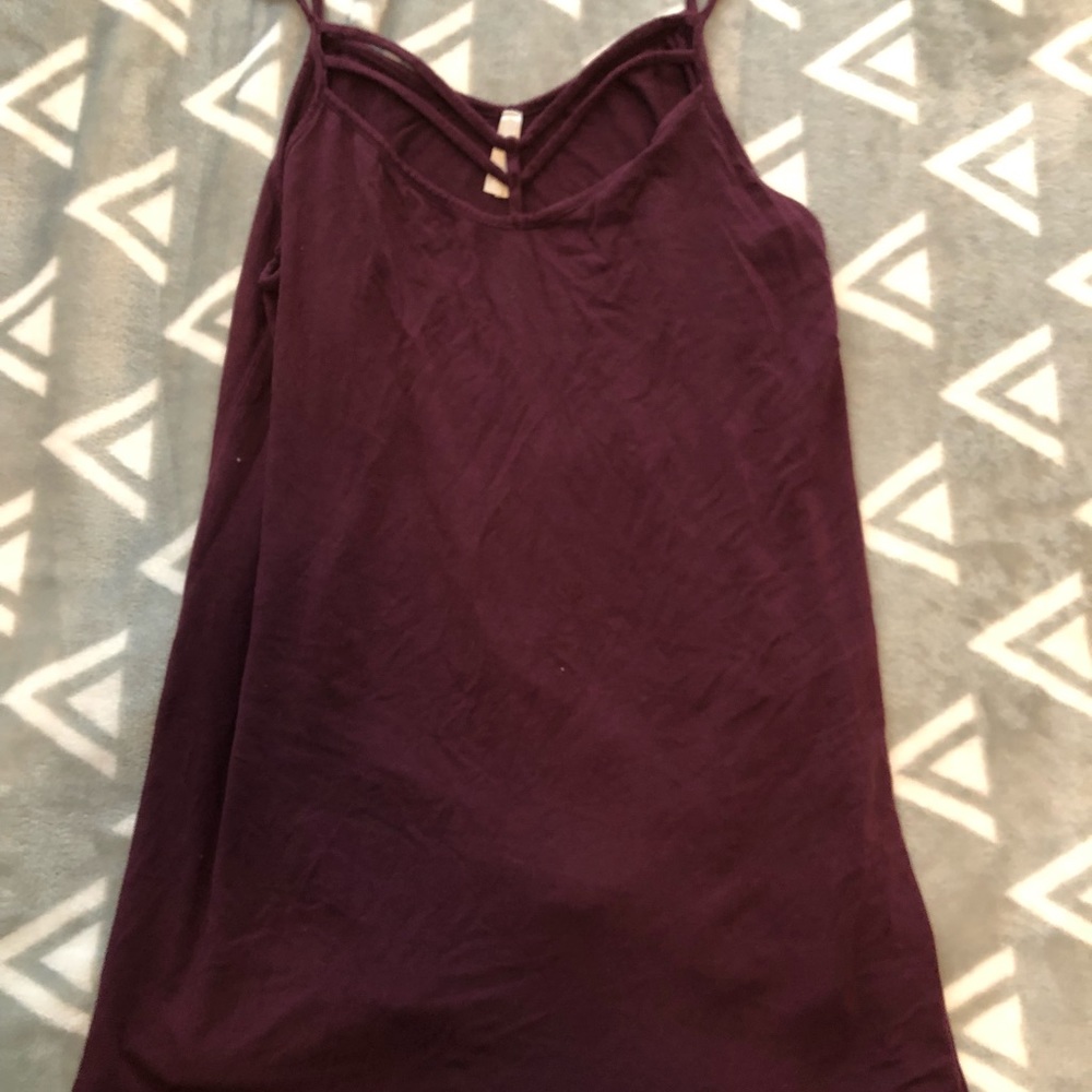 Maroon front crosses tank